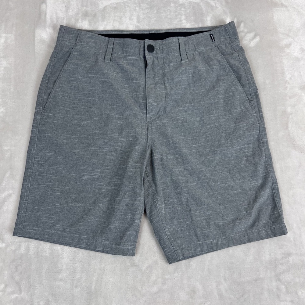 Hurley Shorts Mens 32 Gray Phantom Hybrid Performance Lightweight Surf Beach